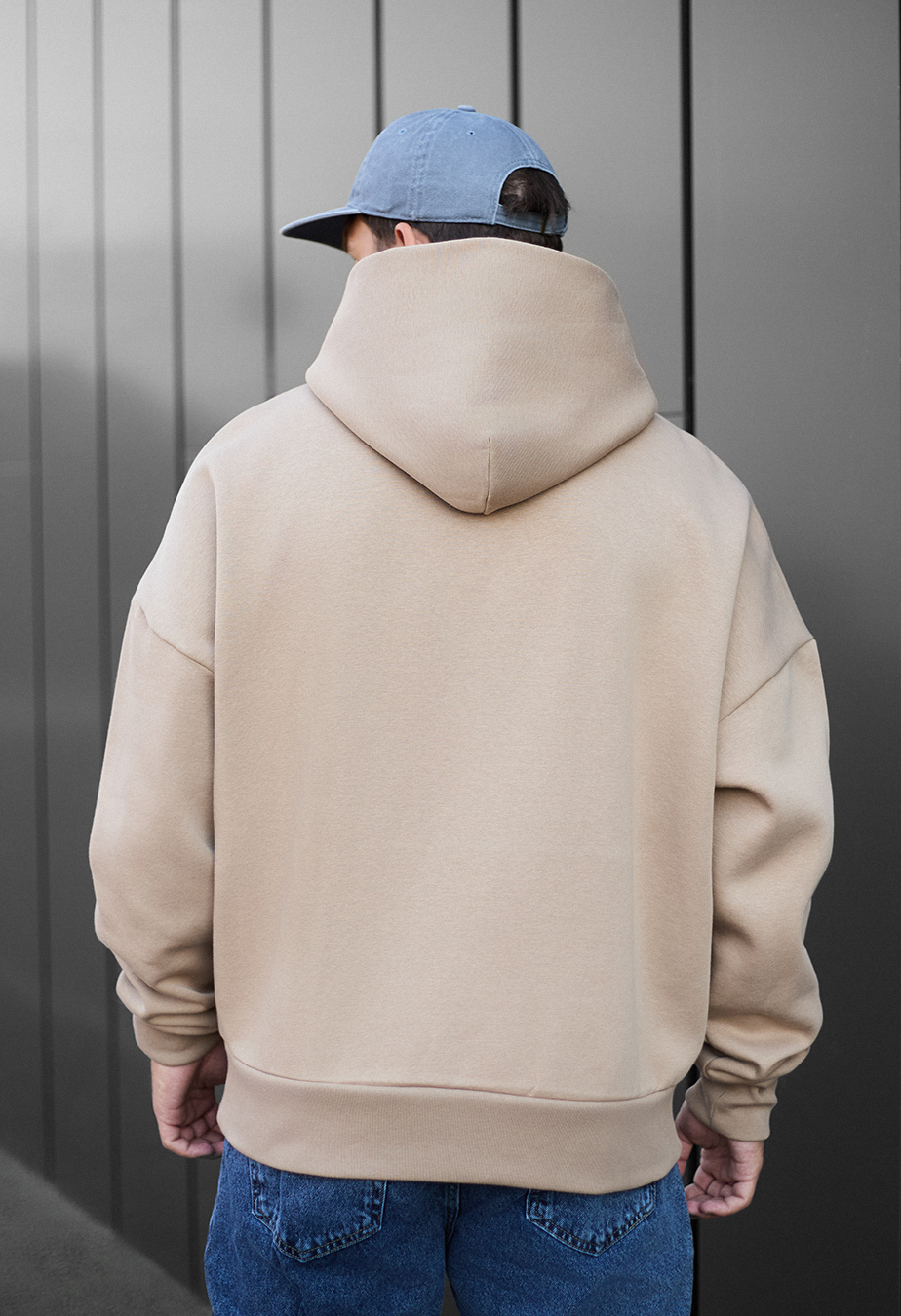 Hanorac Staff beige oversize fleece