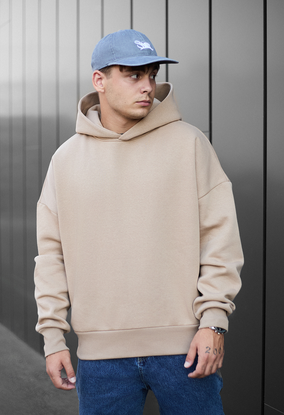 Hanorac Staff beige oversize fleece