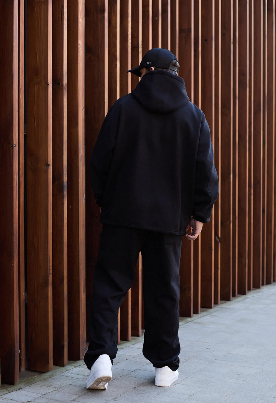 Costum de trening Staff blr black oversize fleece