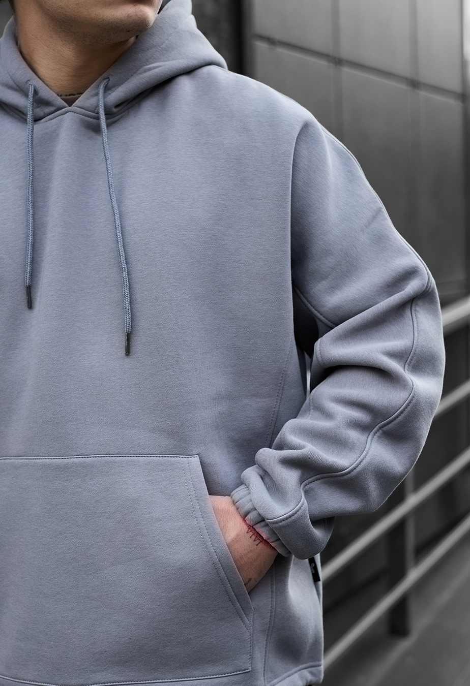 Costum de trening Staff blr gray oversize fleece