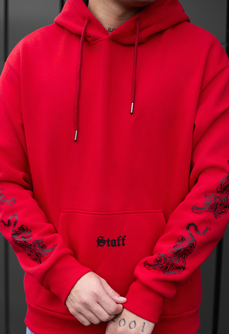 Hanorac Staff logo & tiger oversize fleece