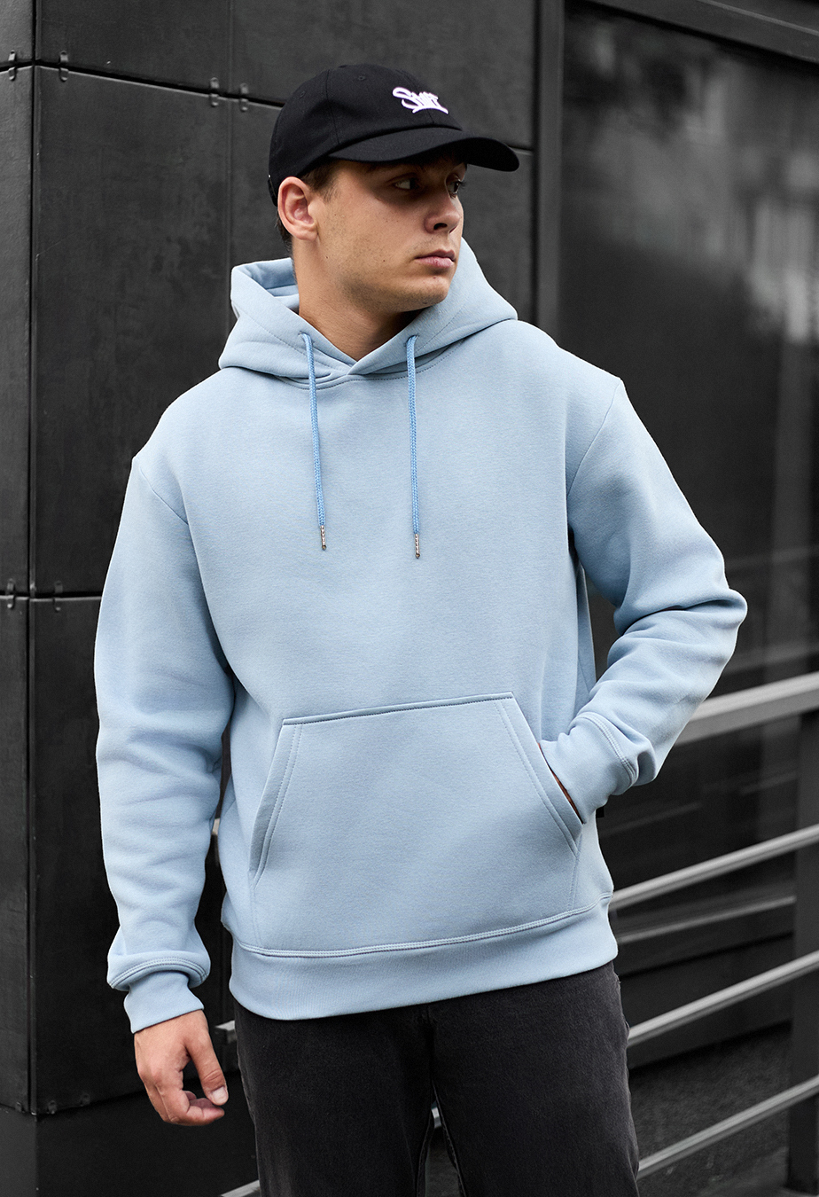 Hanorac Staff light blue fleece