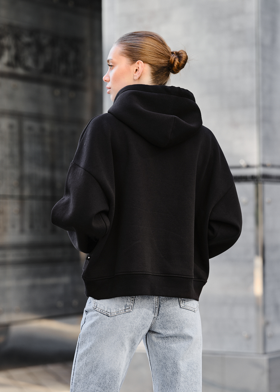 Hanorac de damă Staff ti black oversize fleece