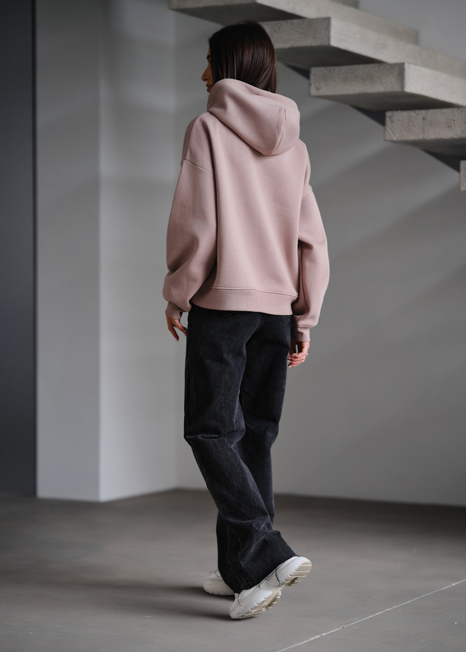 Hanorac de damă Staff ti dark powder oversize fleece