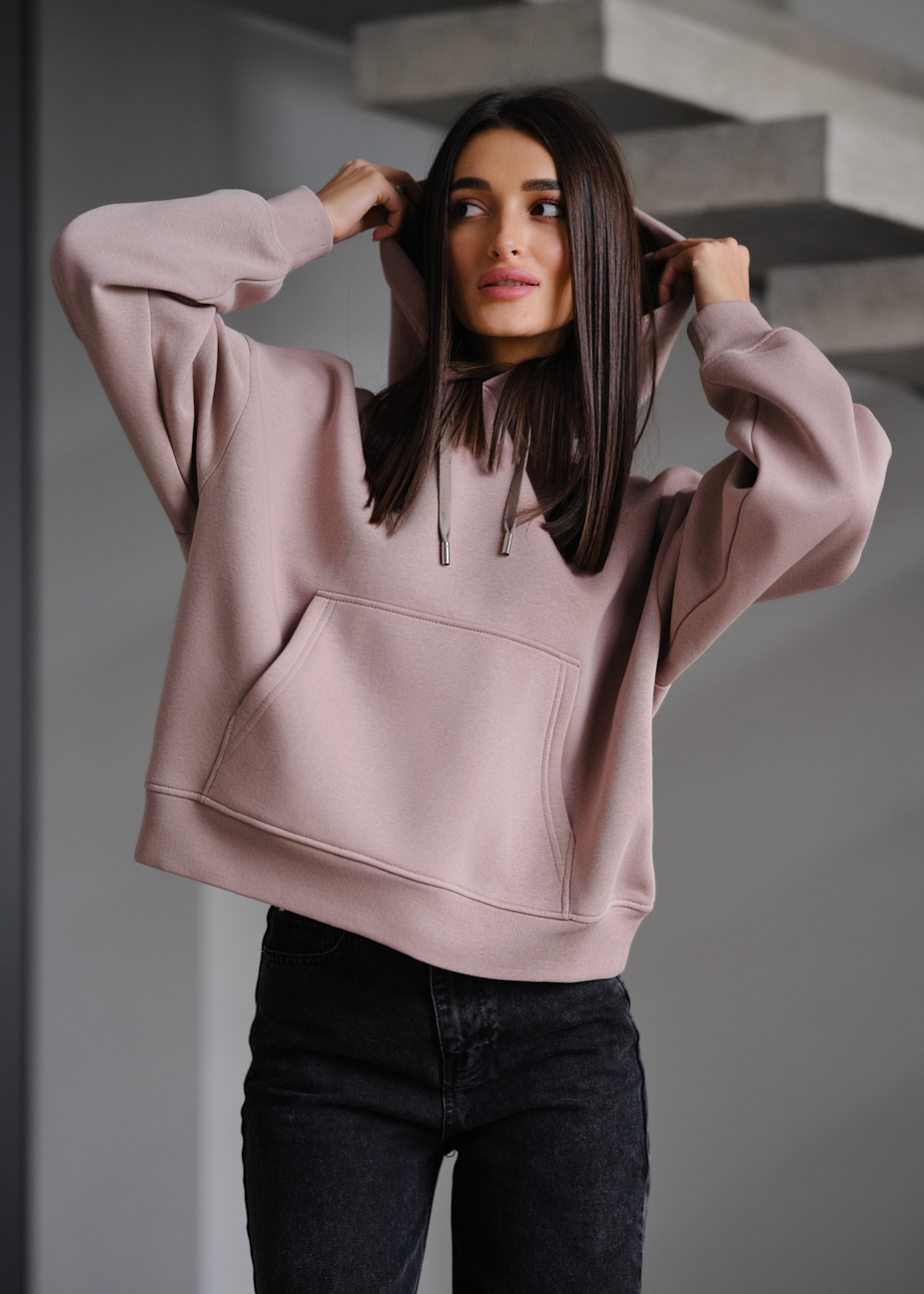 Hanorac de damă Staff ti dark powder oversize fleece