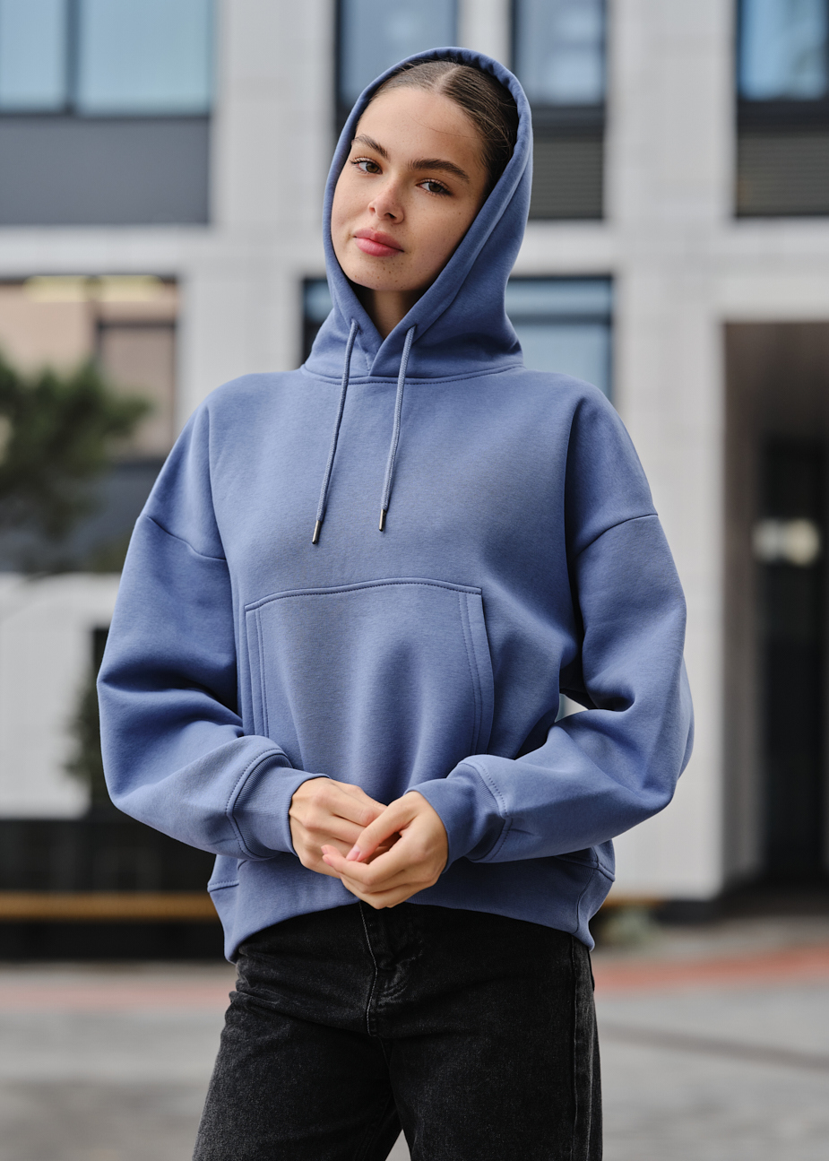 Hanorac de damă Staff ti dark blue oversize fleece