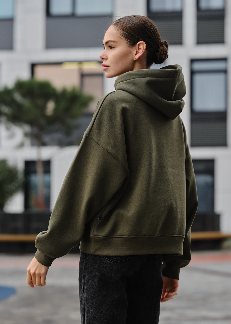 Hanorac de damă Staff ti khaki oversize fleece