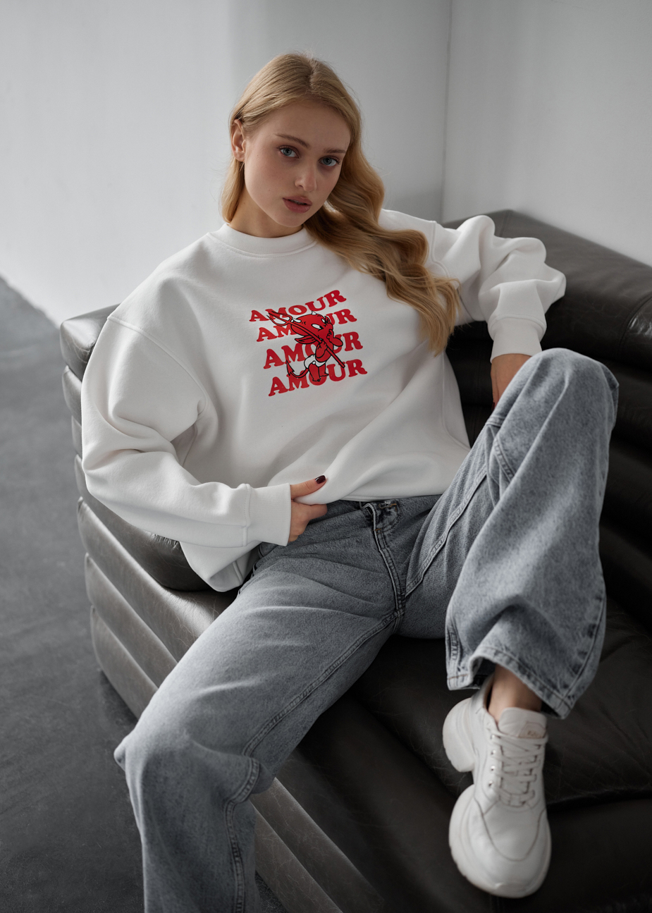 Bluză de trening de damă Staff fa amour oversize fleece