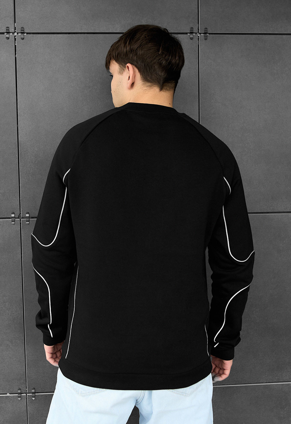 Bluză de trening Staff black logo reflective