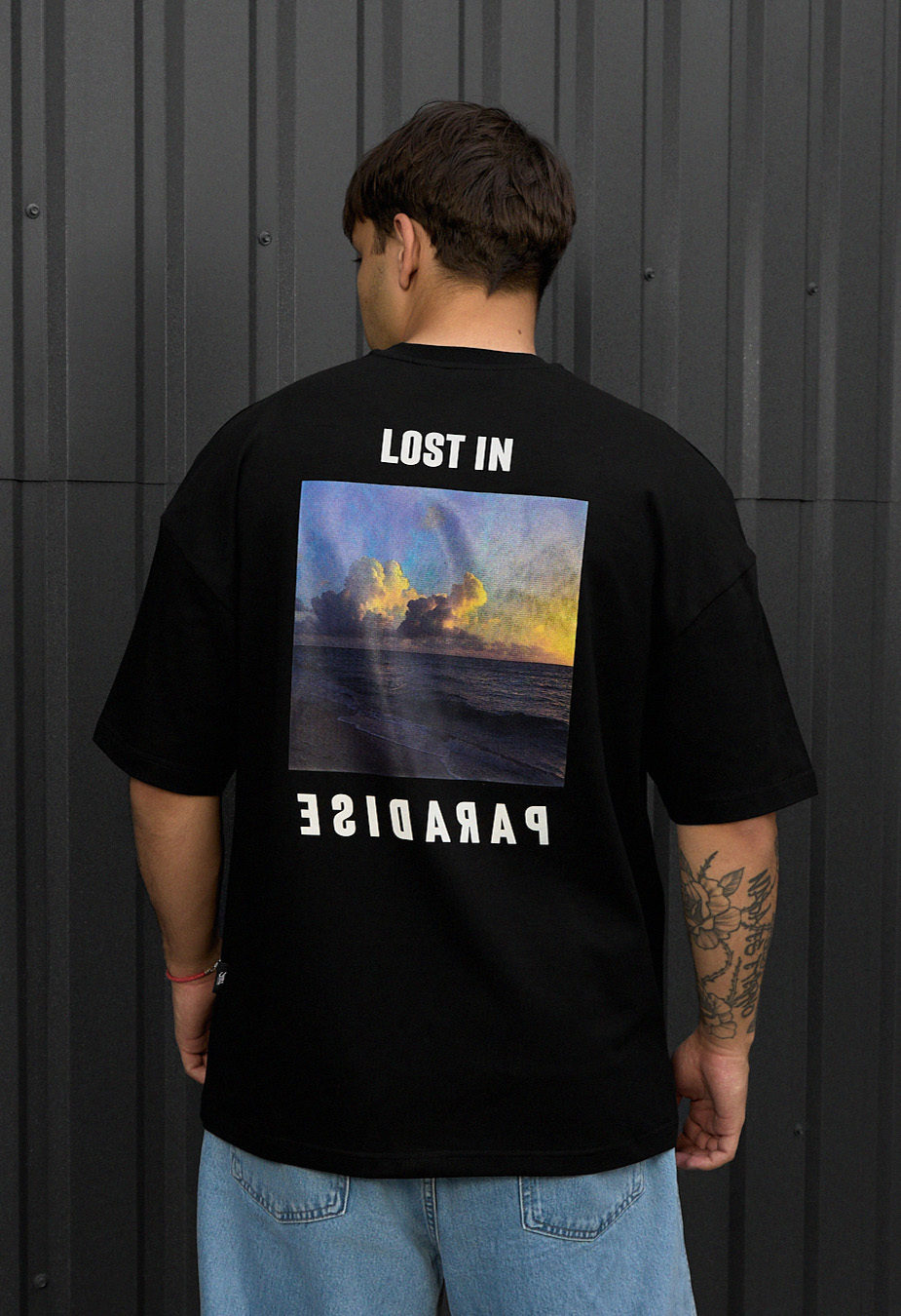 Tricou Staff lost in paradise reflective oversize