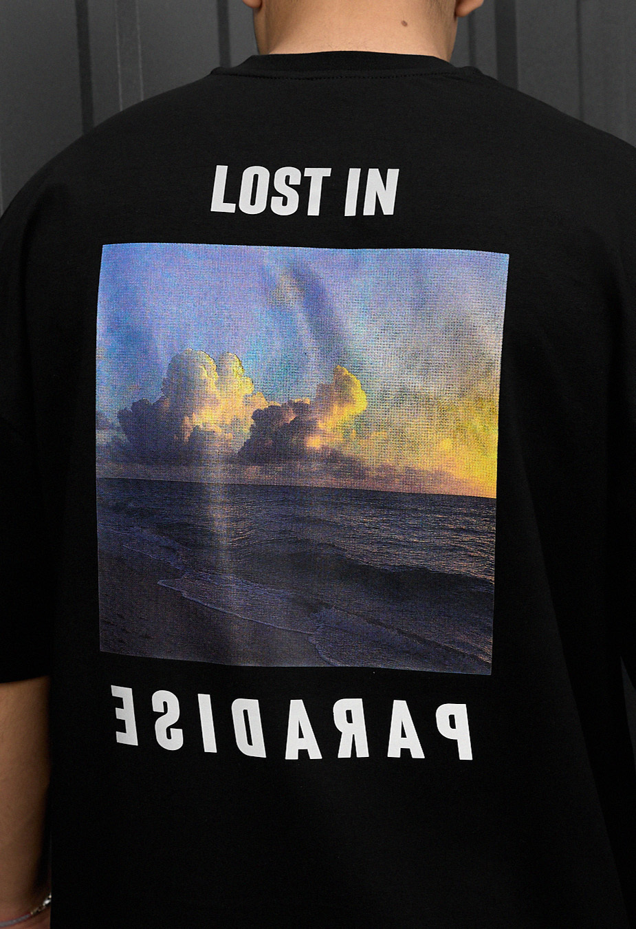 Tricou Staff lost in paradise reflective oversize