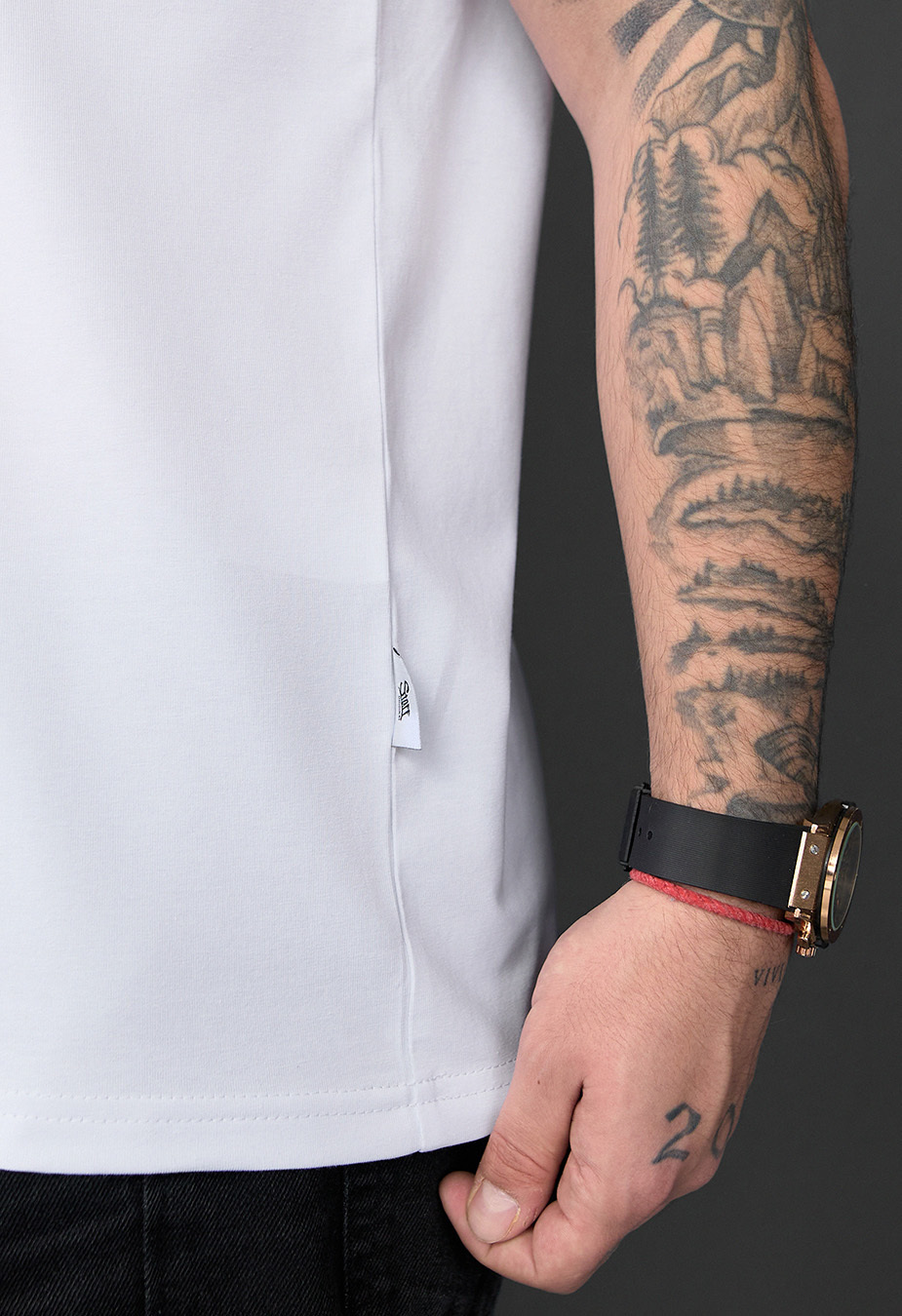 Tricou Staff white basic