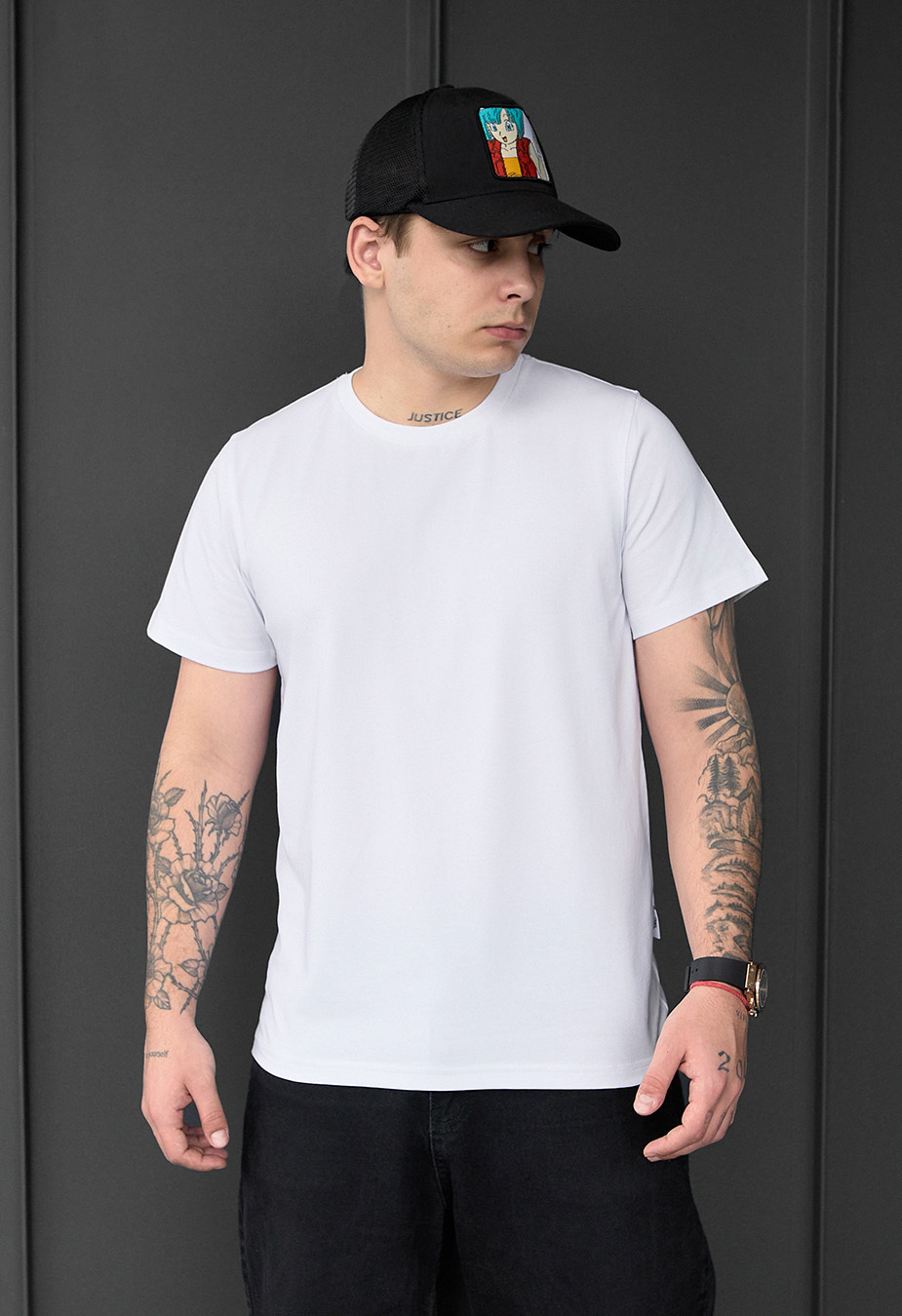 Tricou Staff white basic