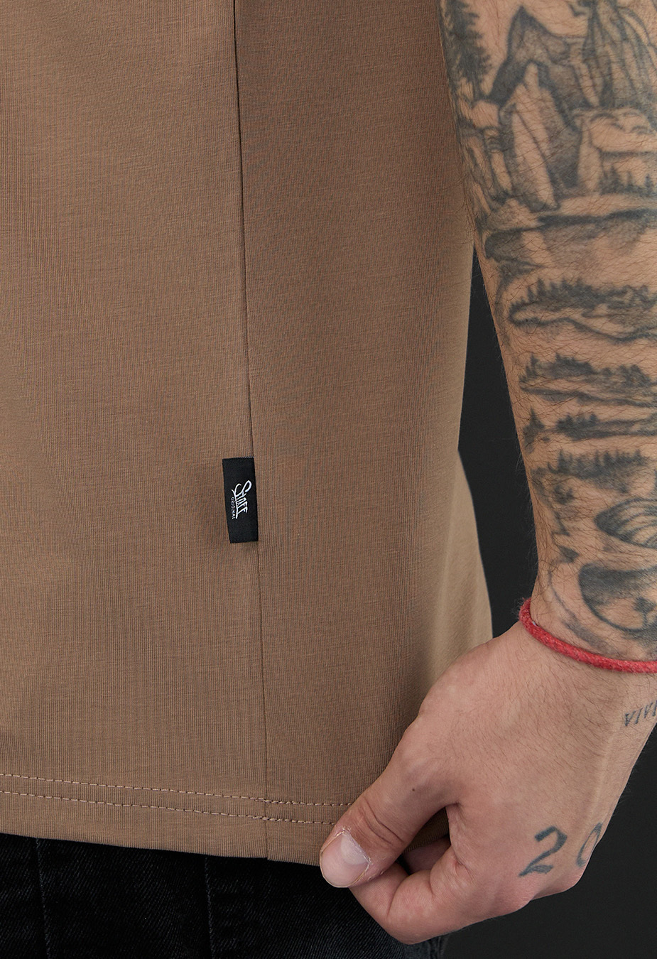 Tricou Staff brown basic