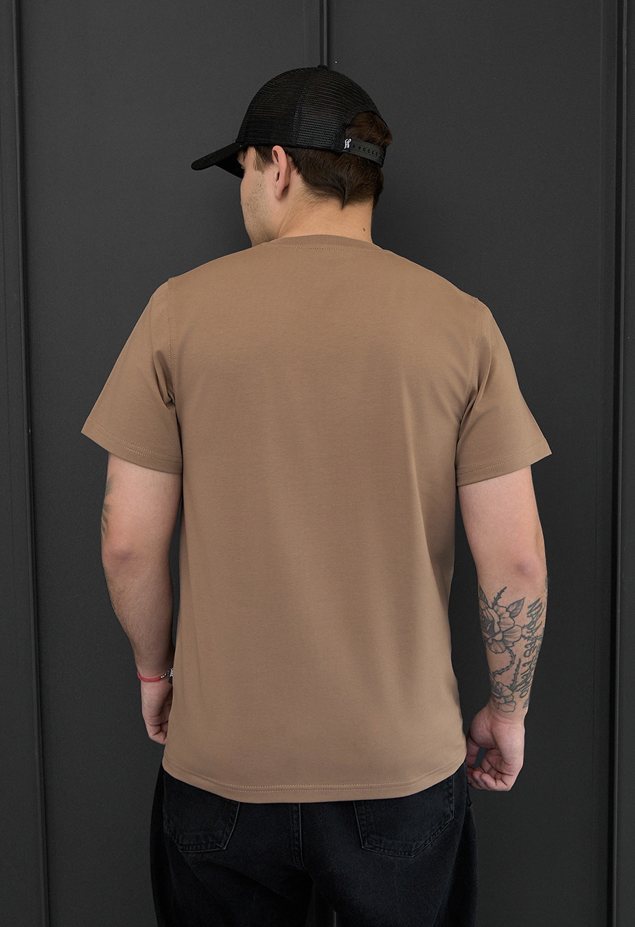 Tricou Staff brown basic