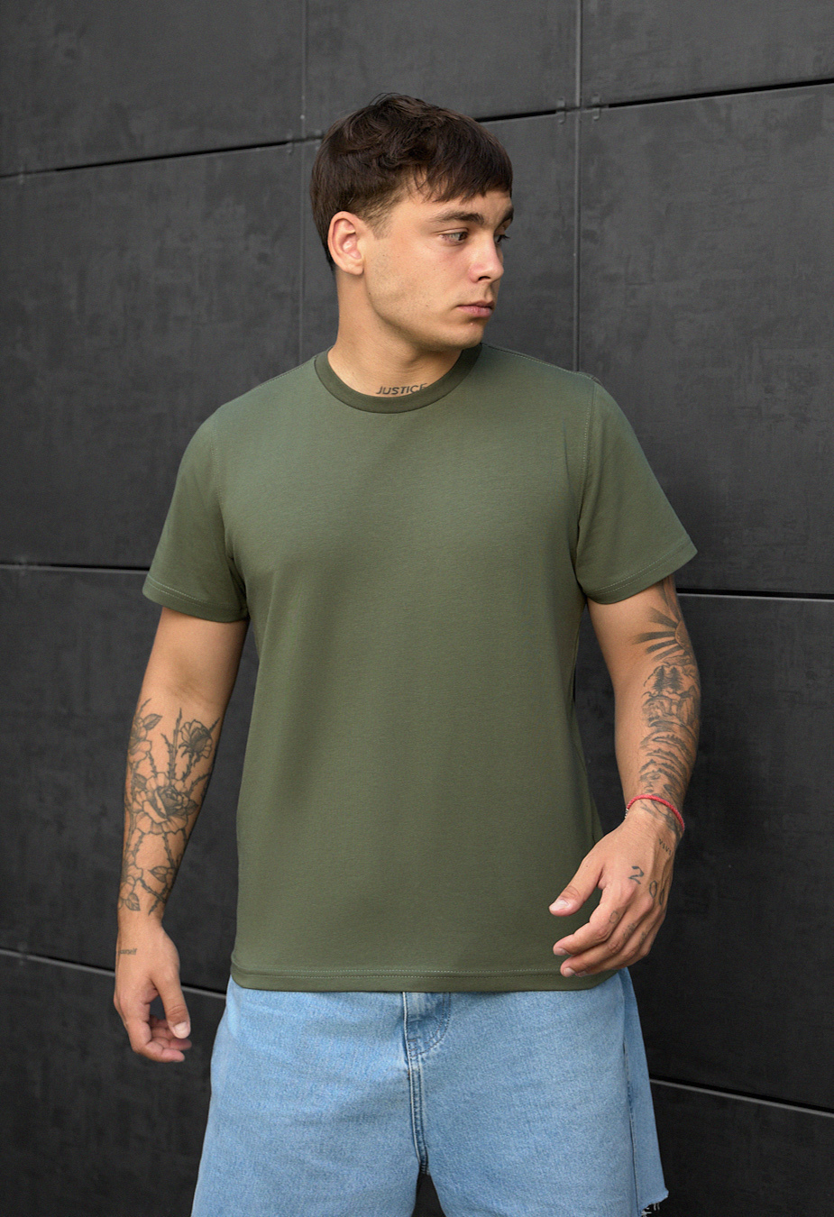 Tricou Staff khaki basic