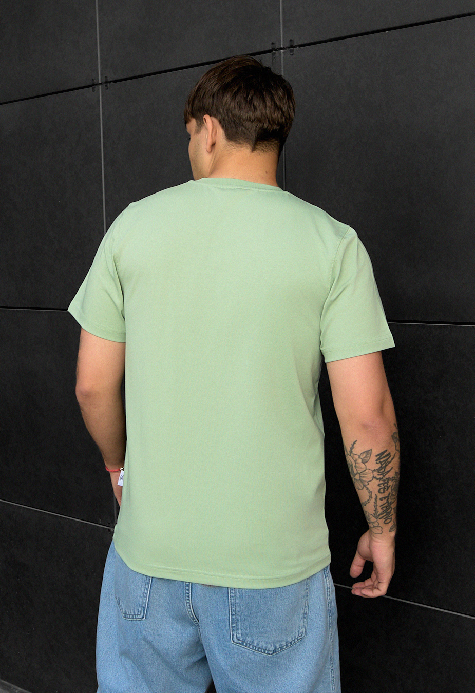 Tricou Staff light green basic