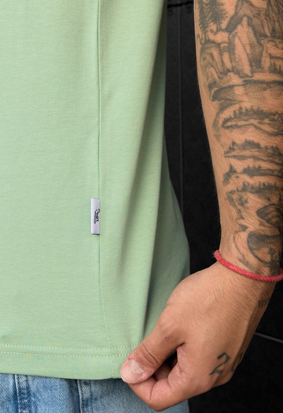Tricou Staff light green basic