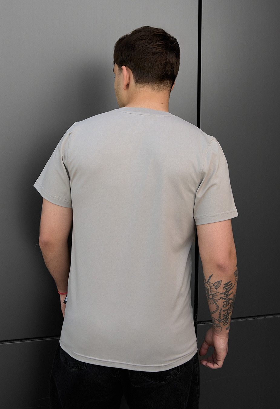 Tricou Staff light gray basic