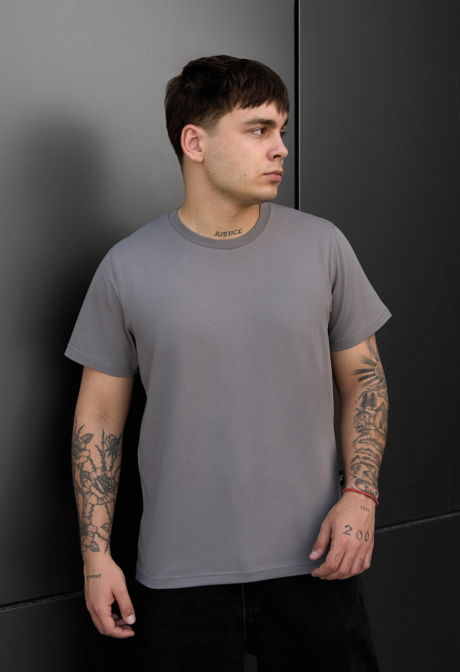 Tricou Staff gray basic