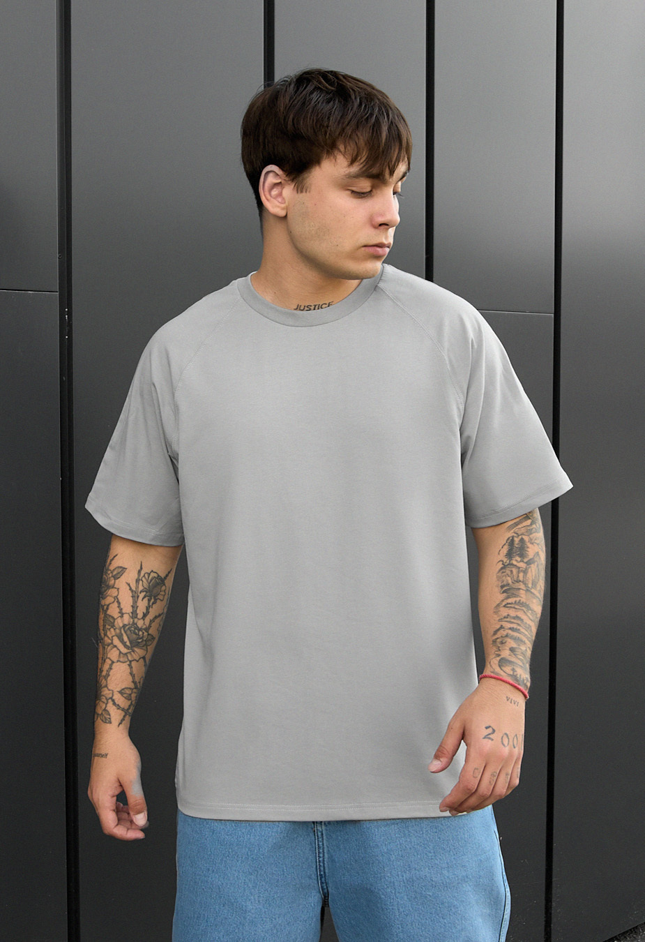 Tricou Staff reglan gray