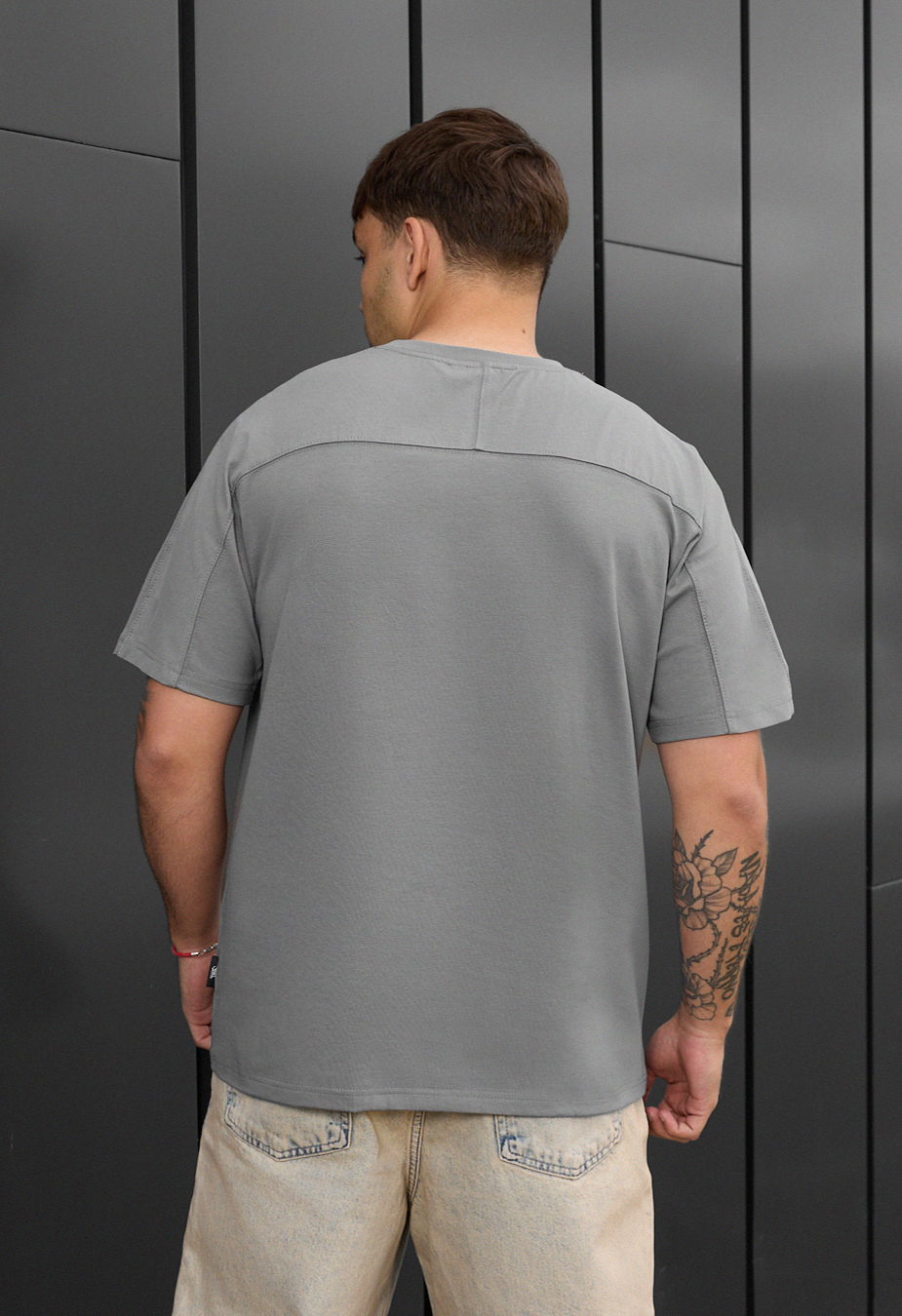 Tricou Staff reglan gray
