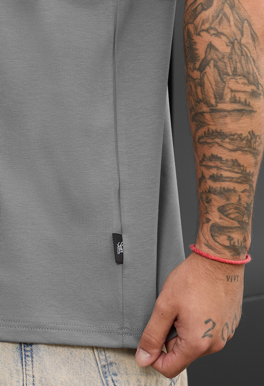 Tricou Staff reglan gray