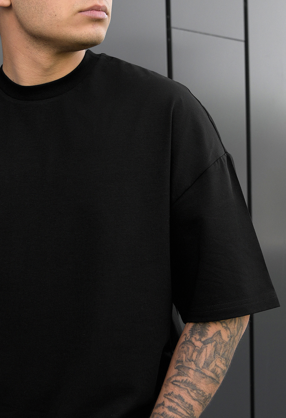 Tricou Staff black oversize