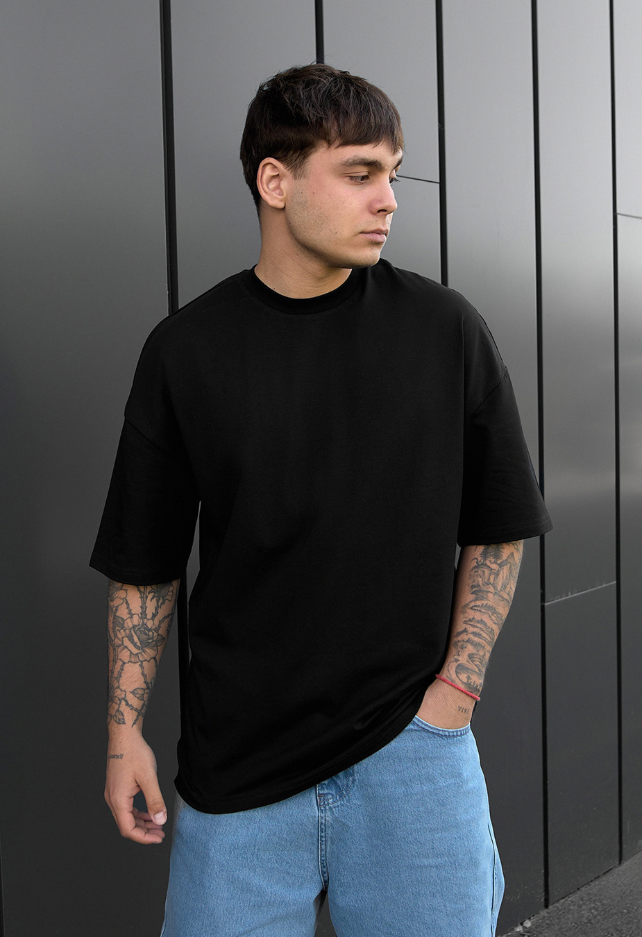 Tricou Staff black oversize