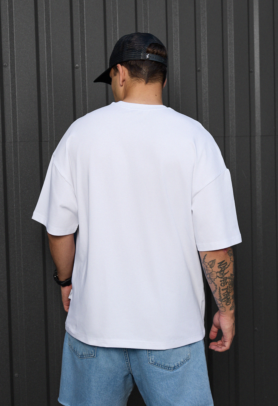 Tricou Staff white oversize