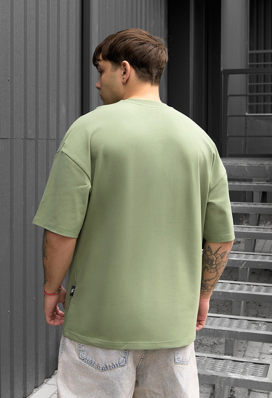 Tricou Staff green oversize