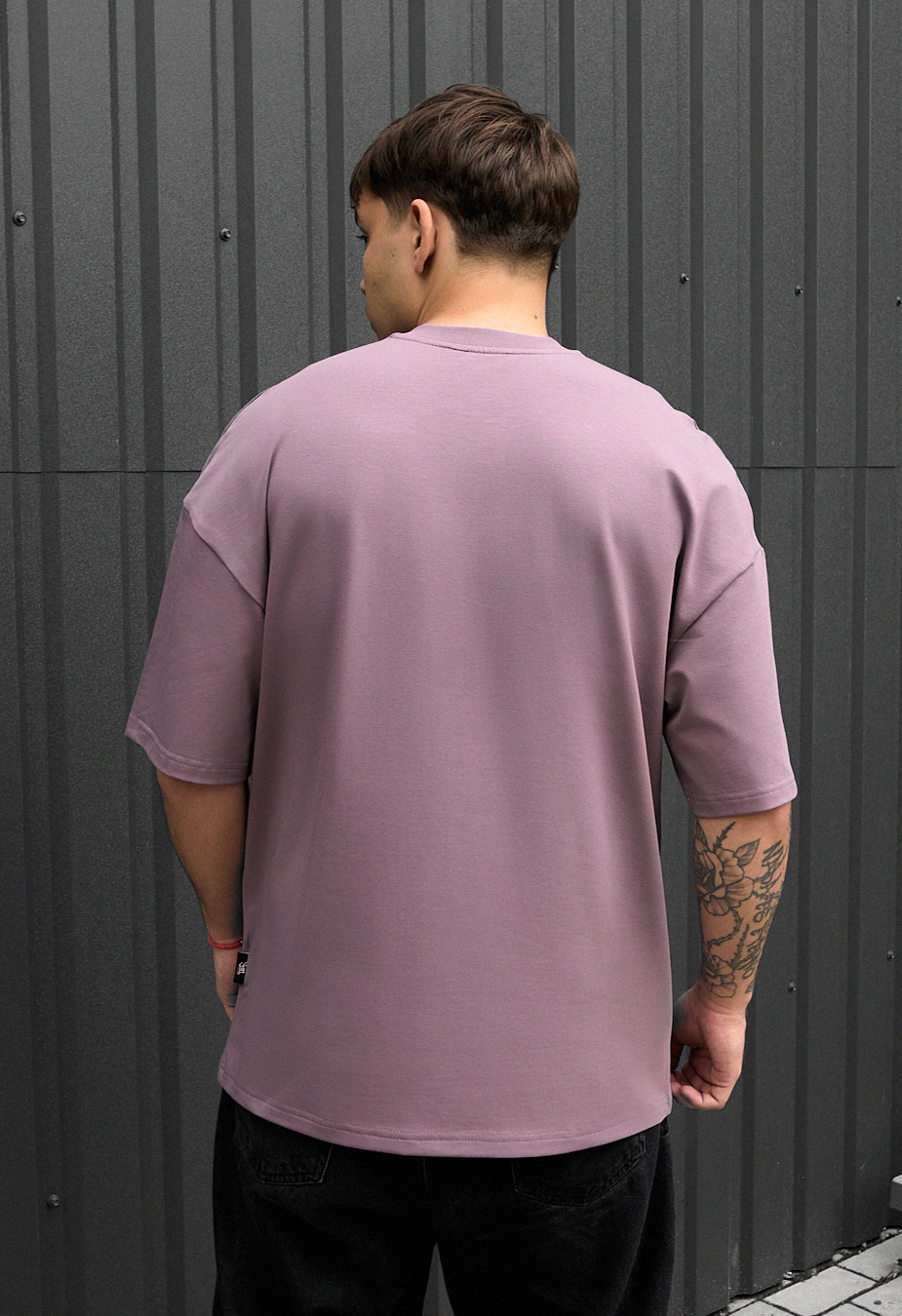 Tricou Staff purple oversize