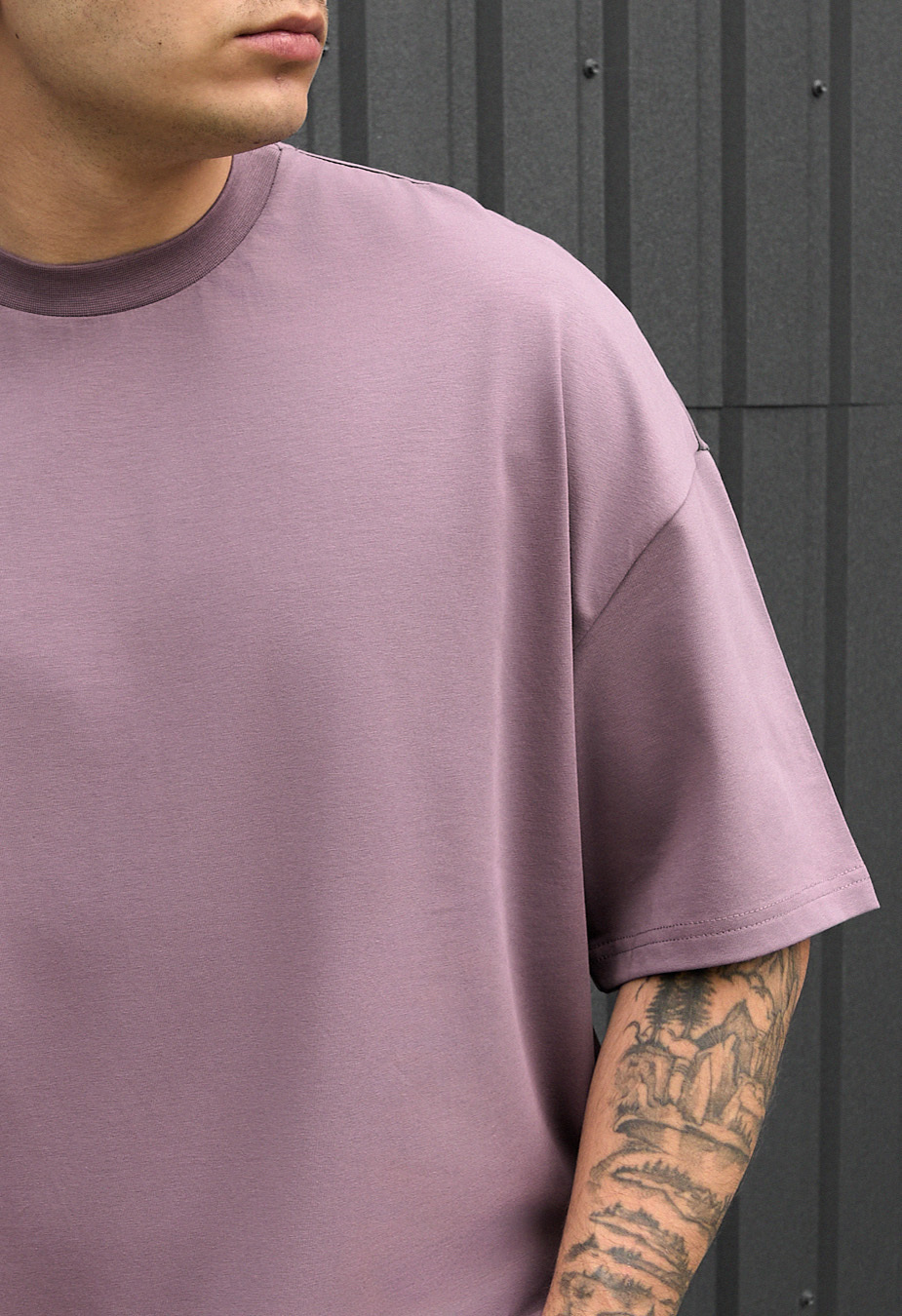 Tricou Staff purple oversize
