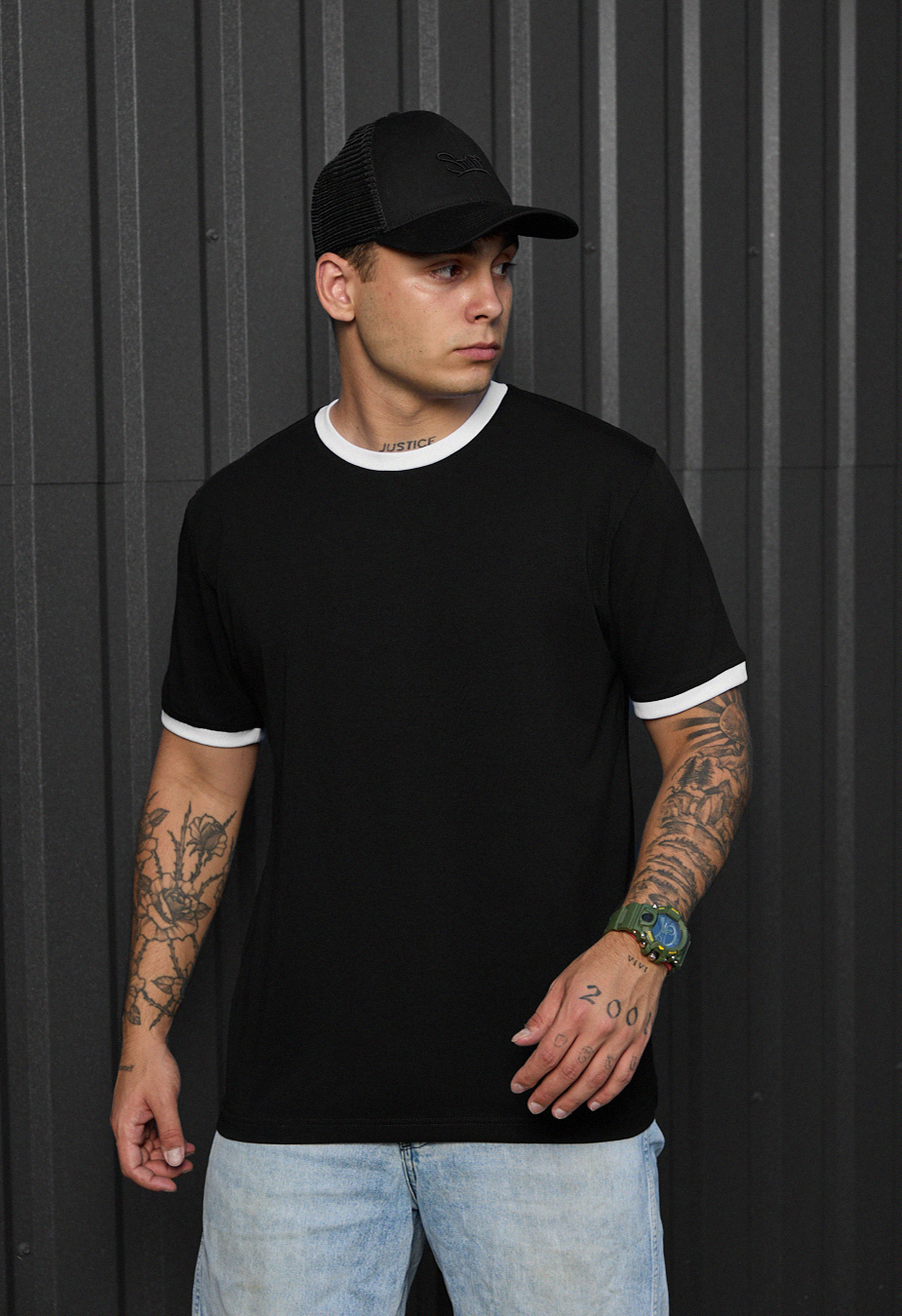 Tricou Staff ve black & white