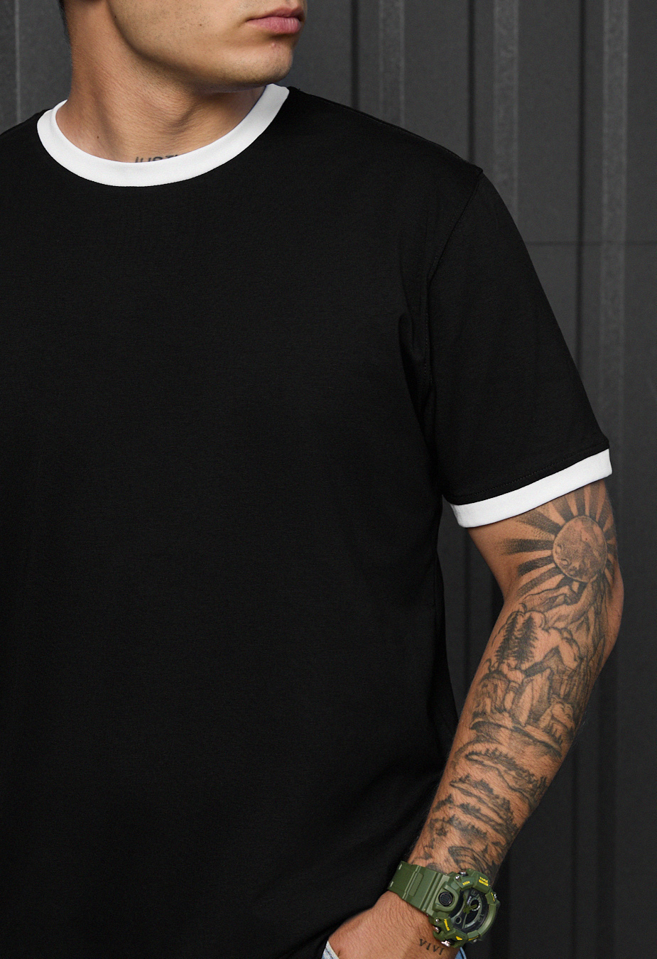 Tricou Staff ve black & white