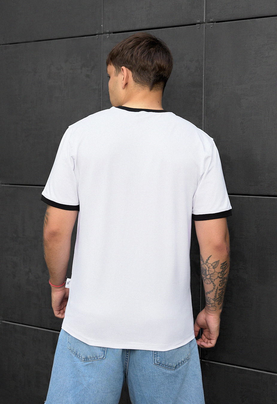 Tricou Staff ve white & black