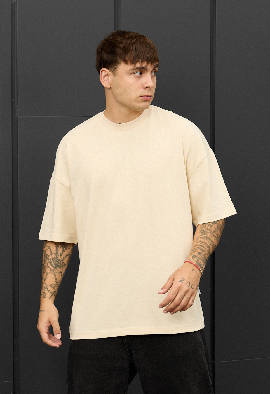 Tricou Staff milk oversize