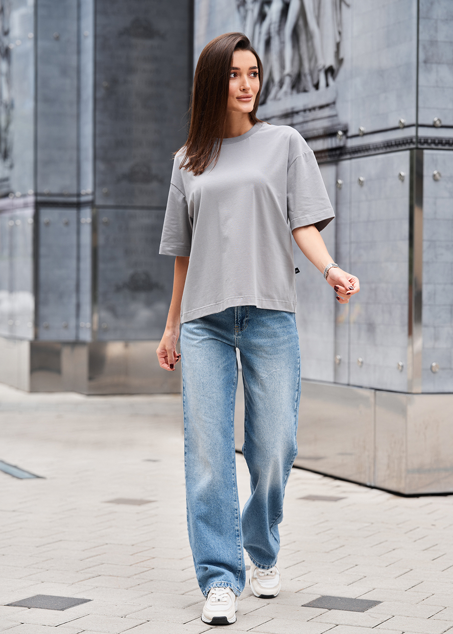 Tricou de damă Staff gray oversize