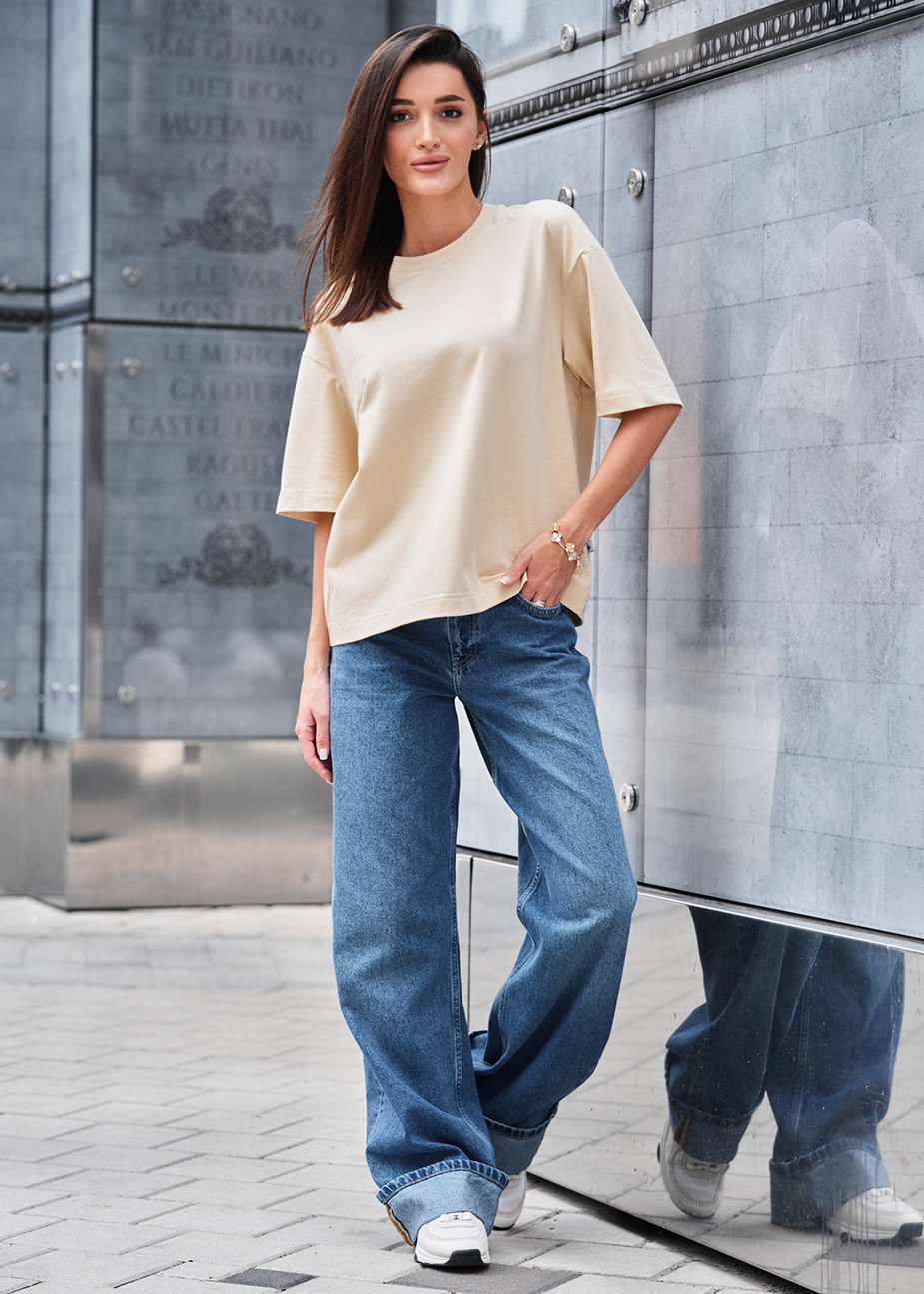 Tricou de damă Staff milk oversize