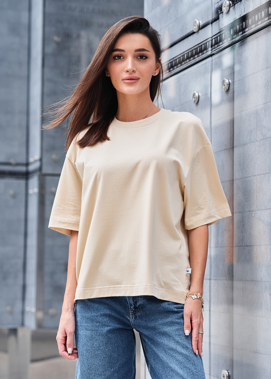 Tricou de damă Staff milk oversize