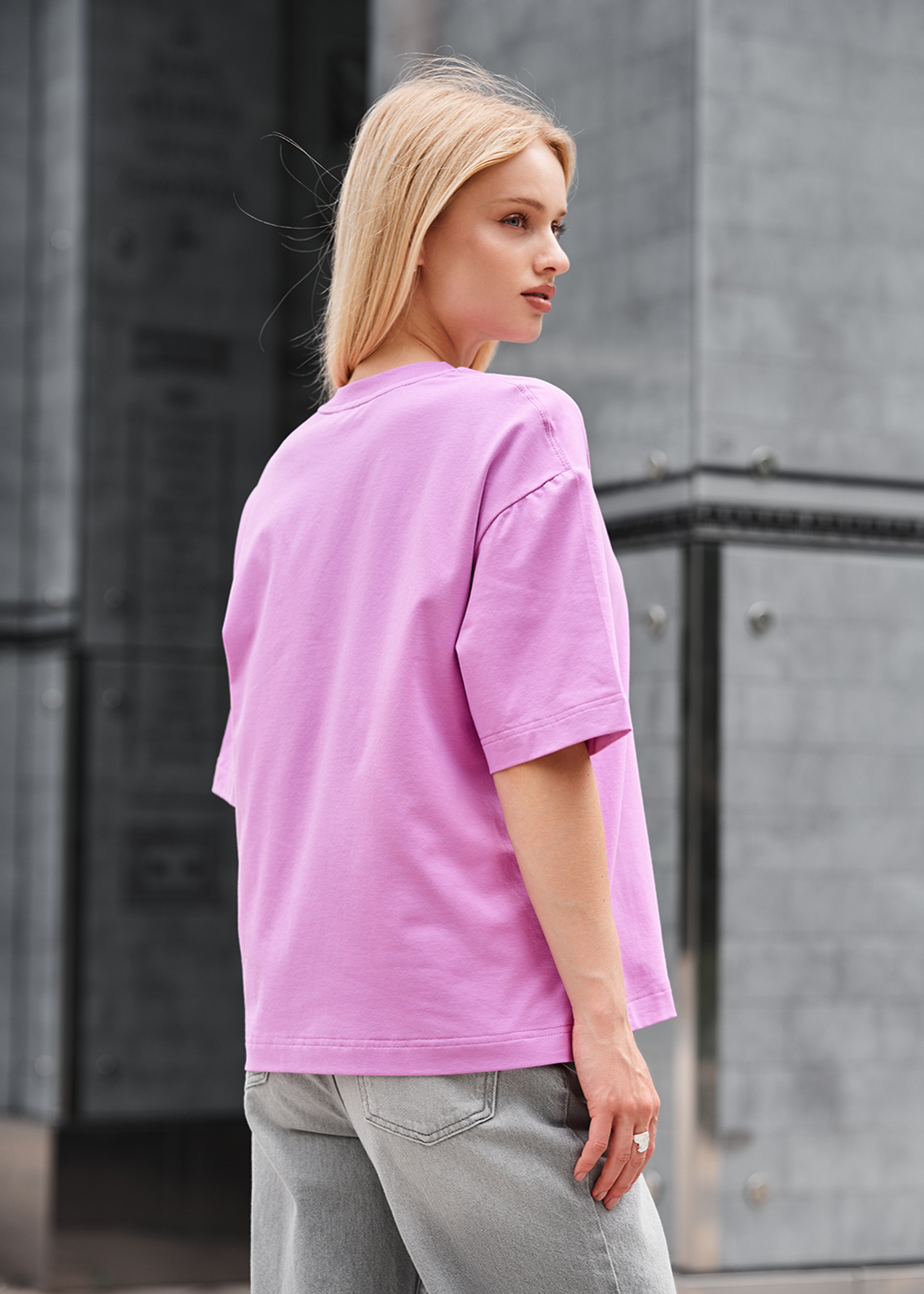 Tricou de damă Staff lilac oversize