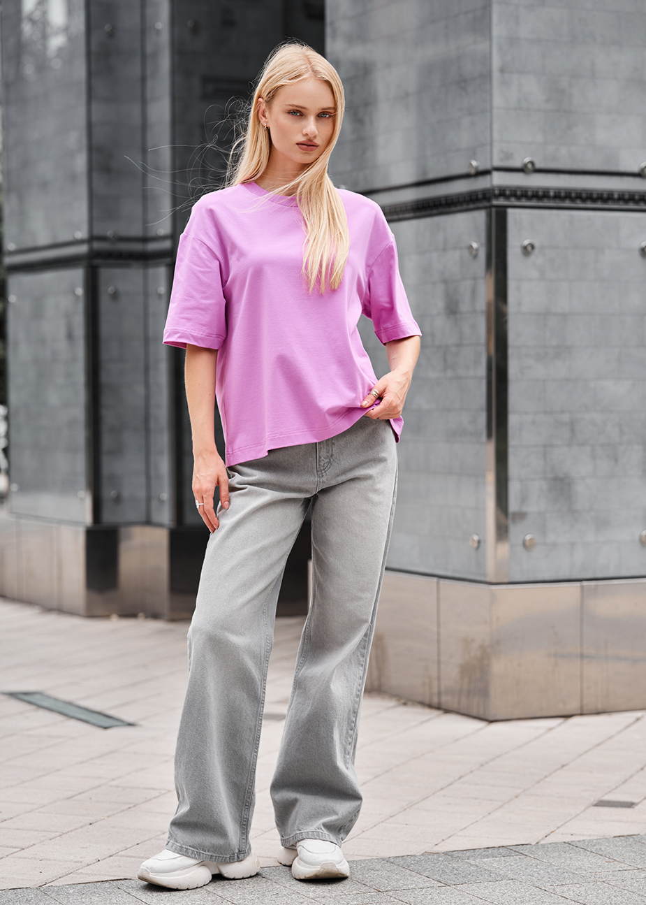 Tricou de damă Staff lilac oversize