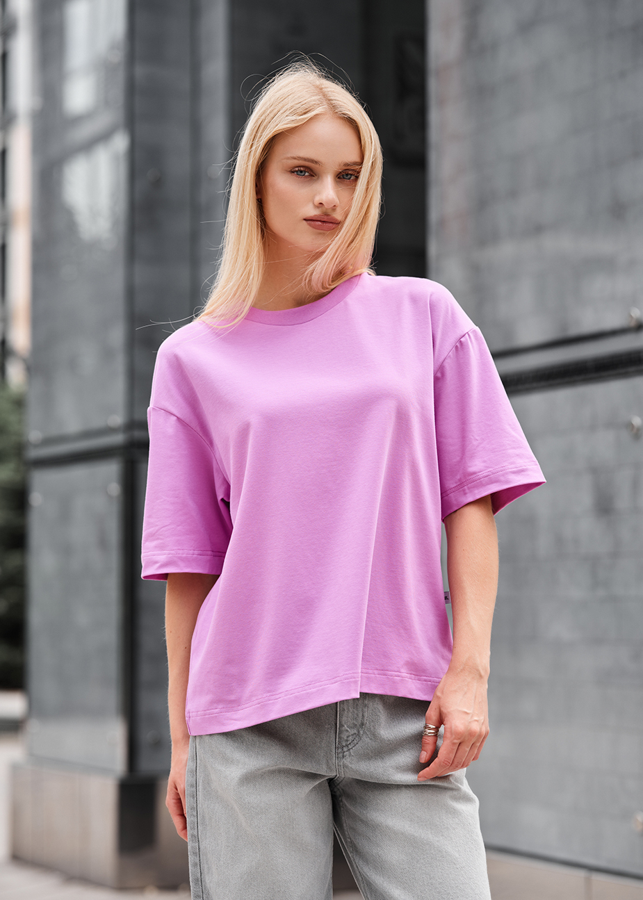 Tricou de damă Staff lilac oversize