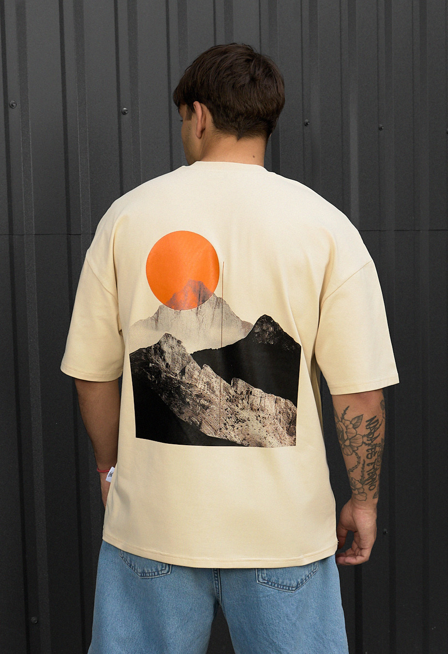 Tricou Staff logo & sun oversize