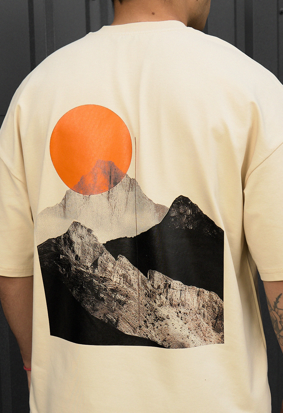 Tricou Staff logo & sun oversize