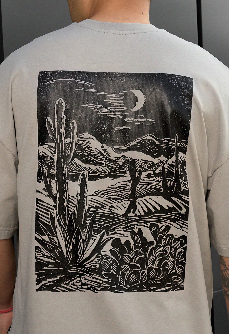 Tricou Staff night & logo oversize