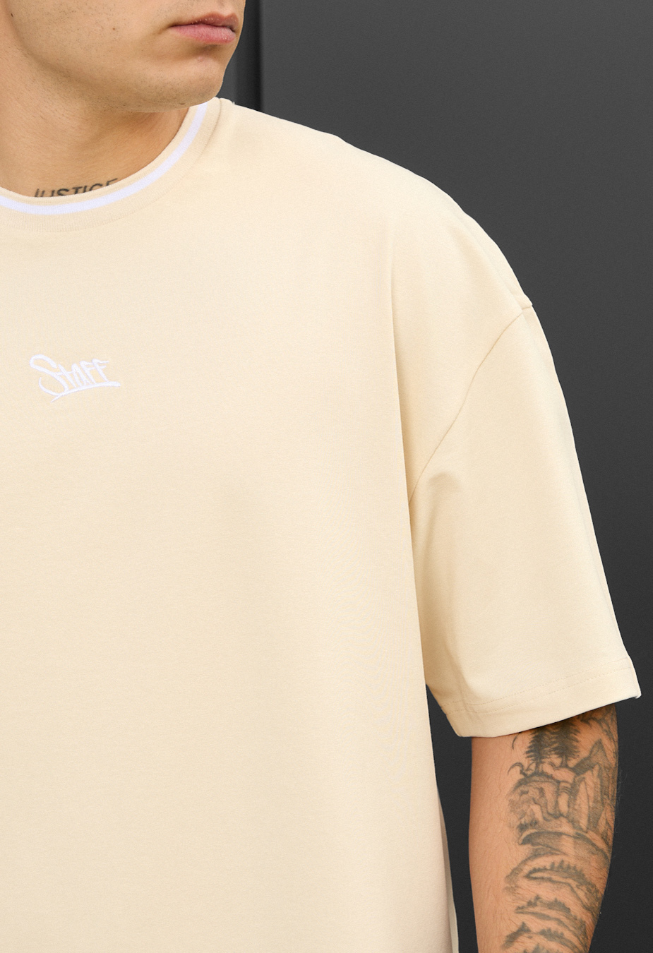 Tricou Staff milk logo oversize