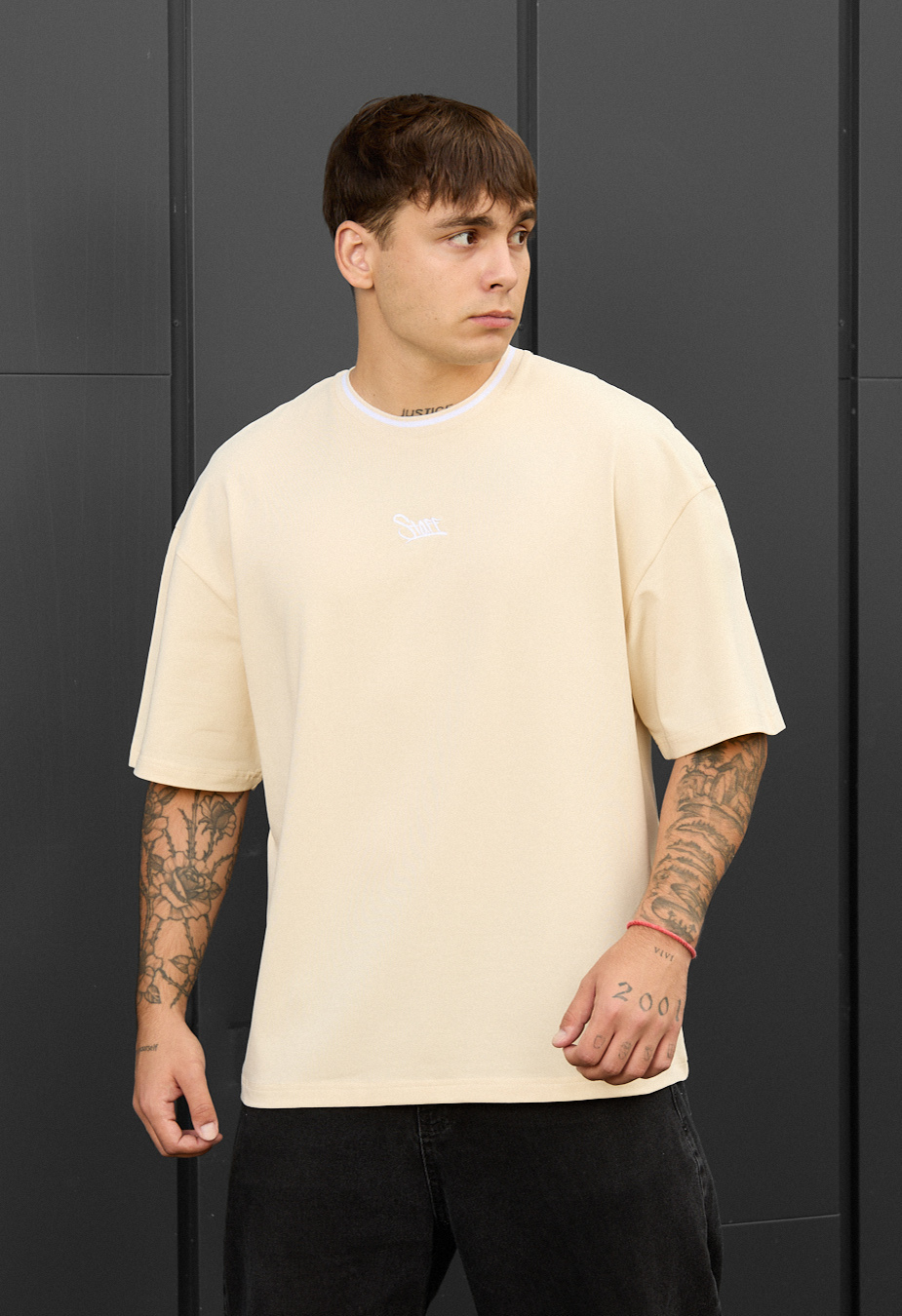 Tricou Staff milk logo oversize