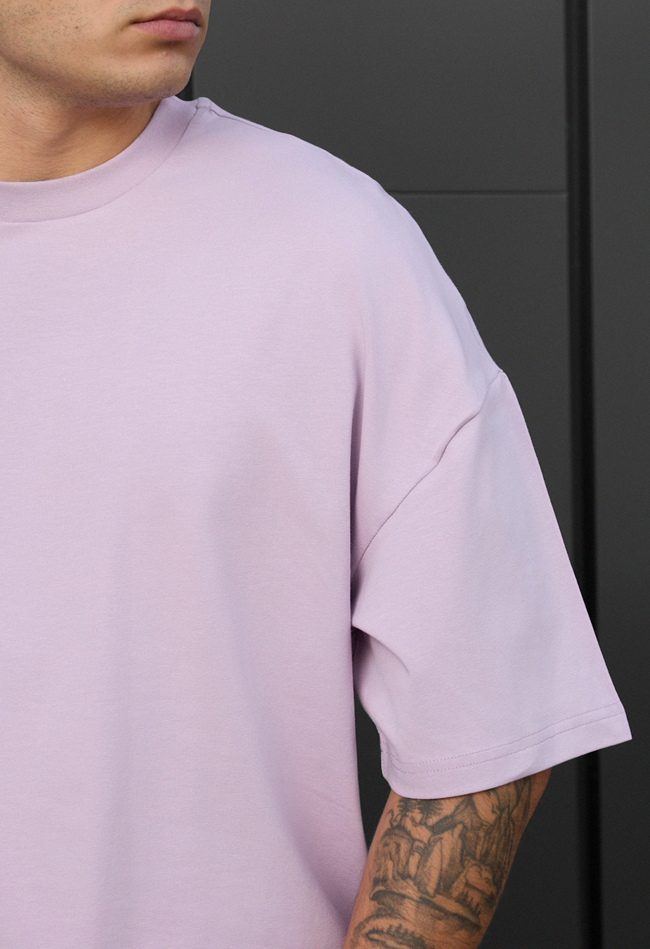 Tricou Staff lilac oversize