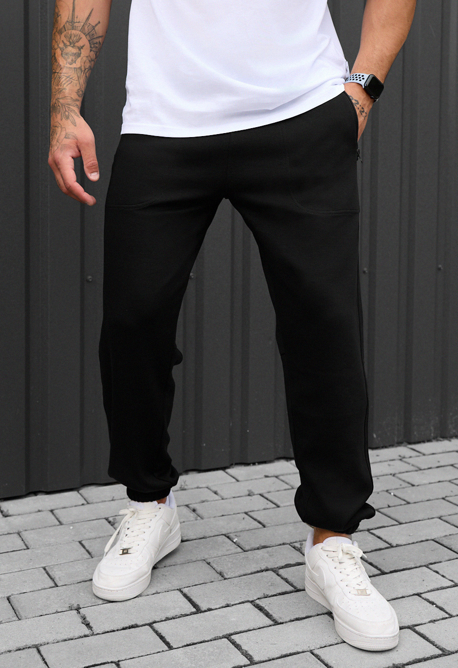Pantaloni de trening Staff nib black